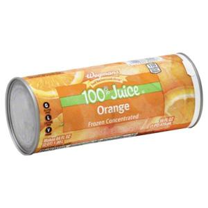 Wegmans 100% Juice, Orange, Frozen Concentrated