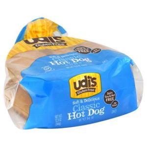 Udis Gluten Free Hot Dog Buns, Classic