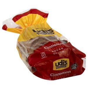 Udis Gluten Free Bread, Cinnamon Raisin