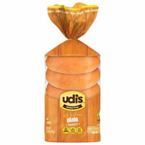 Udi's Bagels, Gluten Free, Plain, Soft & Chewy