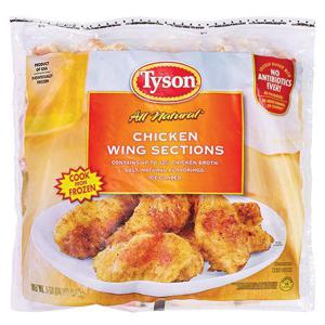 Tyson Chicken Wings, First & Second Sections