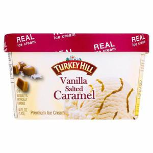 TURKEY HILL Ice Cream, Premium, Vanilla Salted Caramel