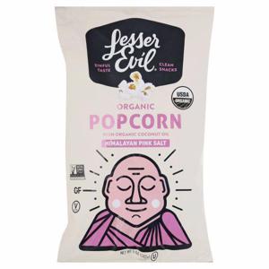 LesserEvil Popcorn, Organic, Himalayan Pink Salt