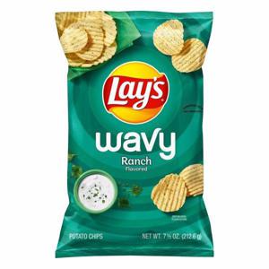 Lay's Potato Chips, Ranch Flavored, Wavy