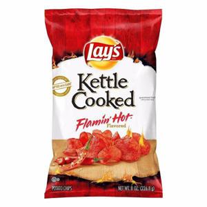 Lay's Potato Chips, Flamin' Hot Flavored, Kettle Cooked