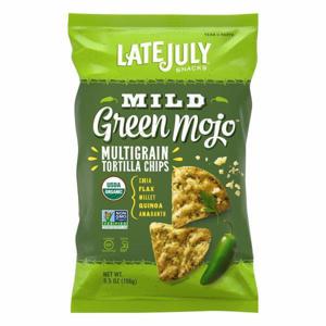 Late July Tortilla Chips, Multigrain, Green Mojo, Mild