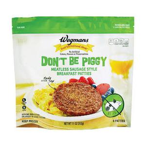 Wegmans Don't Be Piggy Meatless Sausage Style Breakfast Patties