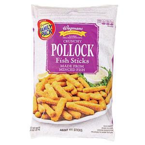 Wegmans Crunchy Pollock Fish Sticks, FAMILY PACK