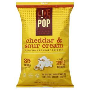 Live Love Pop Popcorn, Gourmet, Cheddar & Sour Cream