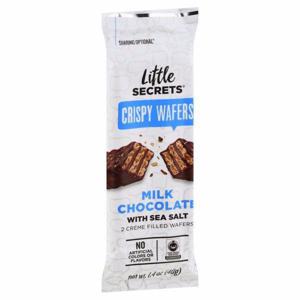 Little Secrets Crispy Wafers, Milk Chocolate, with Sea Salt