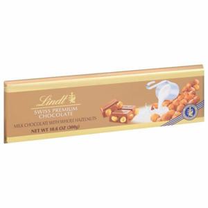 Lindt Swiss Premium Chocolate, Milk Chocolate with Whole Hazelnuts