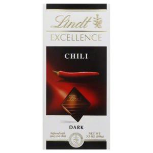 Lindt Excellence Dark Chocolate, Chili