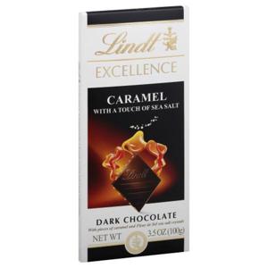 Lindt Excellence Dark Chocolate, Caramel