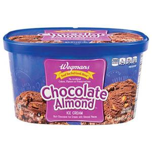 Wegmans Chocolate Almond Ice Cream