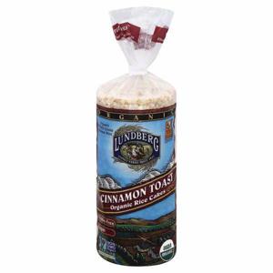 Lundberg Organic Rice Cakes, Organic, Cinnamon Toast