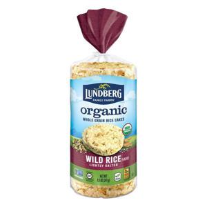 Lundberg Family Farms Rice Cakes, Whole Grain, Organic, Lightly Salted, Wild Rice