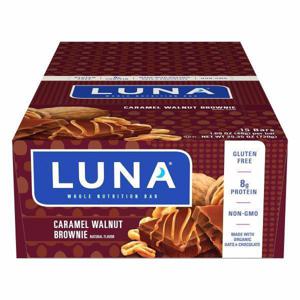 Luna Whole Nutrition Bar, Carmel Walnut Brownie, 15 Pack