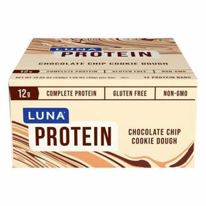 Luna Protein Bar, Chocolate Chip Cookie Dough