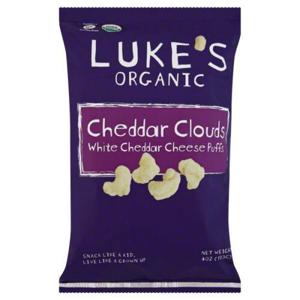 Luke's Organic Cheese Puffs, White Cheddar