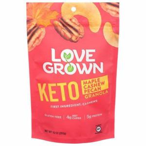 Love Grown Granola, Keto, Maple Cashew Pecan