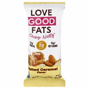 Love Good Fats Chewy Nutty Nut Bar, Salted Caramel Flavor