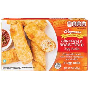 Wegmans Chicken & Vegetable Egg Rolls, 5 Count