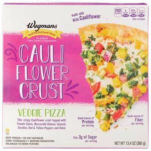 Wegmans Cauliflower Crust Pizza, Veggie