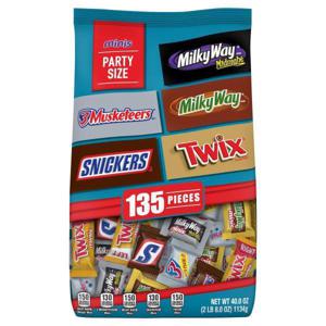 Mars Wrigley Candies, Minis, Party Size, 135 Pieces