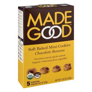 MadeGood Mini Cookies, Chocolate Banana, Soft Baked