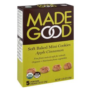 MadeGood Mini Cookies, Apple Cinnamon, Soft Baked