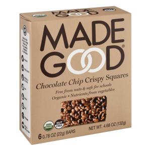 MadeGood Crispy Squares, Chocolate Chip