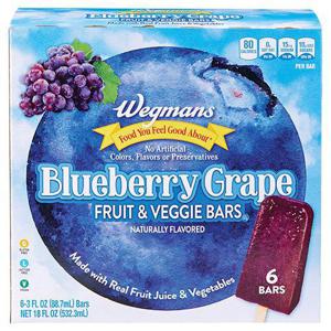 Wegmans Blueberry Grape Fruit & Veggie Bars