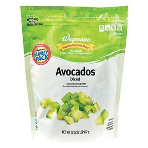 Wegmans Avocados, Diced, Frozen, FAMIL YPACK