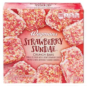 Wegmans Ice Cream Bars, Strawberry Sundae Crunch