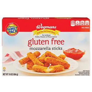 Wegmans Gluten Free Mozzarella Sticks, FAMILY PACK