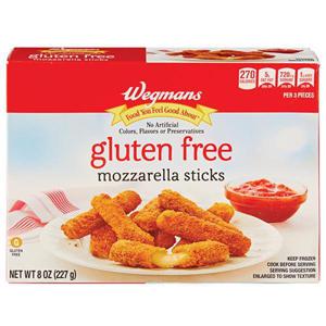 Wegmans Gluten Free Mozzarella Sticks