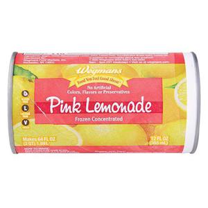 Wegmans Frozen Concentrated Pink Lemonade