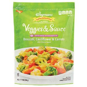 Wegmans Microwaveable Veggies & Sauce, Broccoli, Cauliflower, &  Carrots with Cheese Sauce