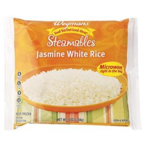 Wegmans Microwaveable Steamables Jasmine White Rice