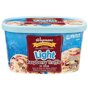 Wegmans Light* Raspberry Truffle Ice Cream