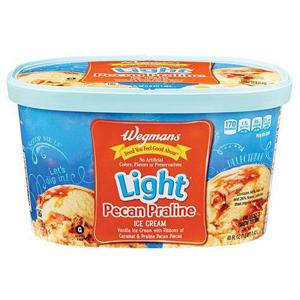 Wegmans Light* Pecan Praline Ice Cream