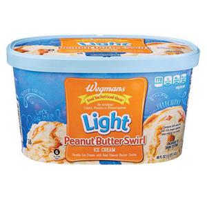 Wegmans Light* Peanut Butter Swirl Ice Cream