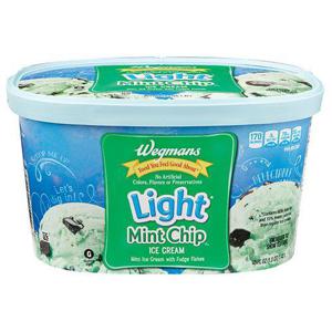 Wegmans Light* Mint Chip Ice Cream