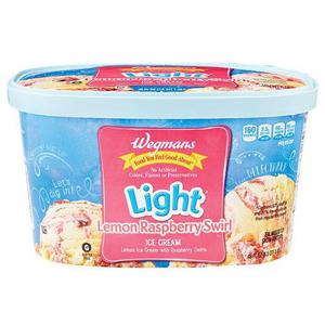 Wegmans Light* Lemon Raspberry Swirl Ice Cream