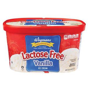 Wegmans Lactose Free* Vanilla Ice Cream