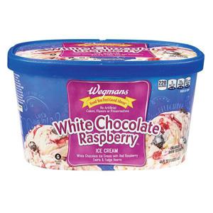 Wegmans Ice Cream, White Chocolate Raspberry