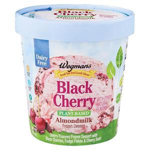 Wegmans Ice Cream, Plant-Based, Almondmillk, Cherry-licious