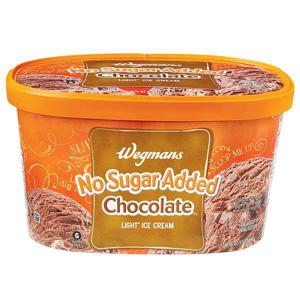 Wegmans Ice Cream, No Sugar Added, Chocolate, Light*