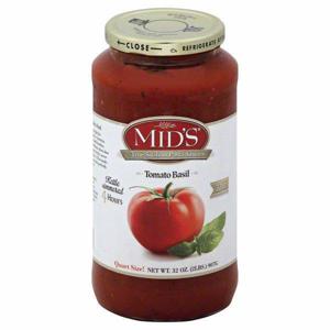 Mid's Pasta Sauce, True Scilian, Tomato Basil