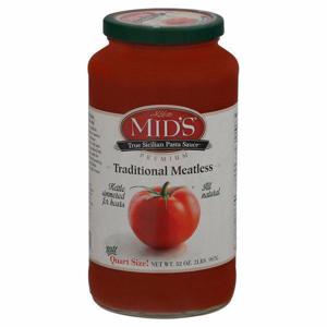 Mid's Pasta Sauce, Traditional Meatless, Premium